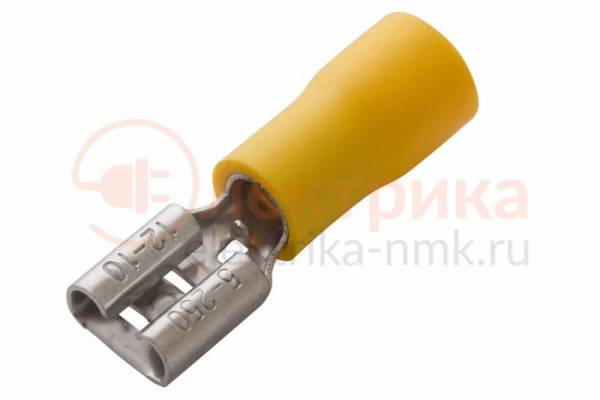 клемма плоская гнездо 6,6мм/4-6мм2