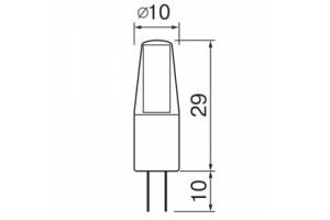 лампа диодная G4 12V 3W 3000 COB MADIX
