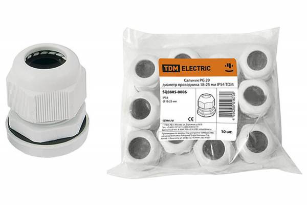 сальник PG-29 диаметр кабеля 18-24 мм IP54