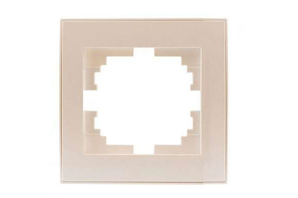 рамка 1 крем с бок. вставкой RAIN Lezard