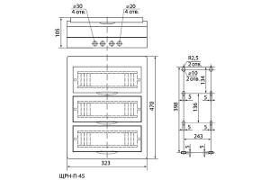 бокс накладной ЩРН-п 45 модулей IP40 EKF