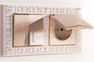 WERKEL ANTIK рамка 2 белое золото