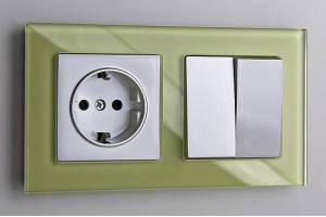 WERKEL FAVORIT  рамка 3 фисташковый