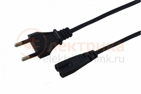 шнур сетевой 2х0,5  5м Rexant
