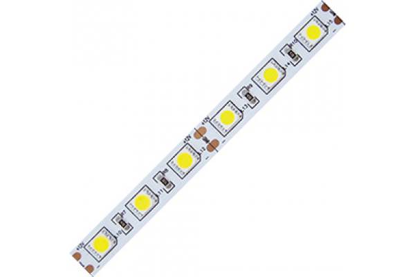 лента 60диод/м 5050 14.4Вт/м 12V 6000k IP20 Ecola /50/