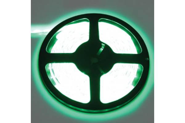 лента 10м 60диод/м 4,8Вт 220В IP68 зеленая