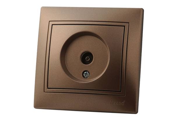 розетка TV оконеч. бронза Lezard