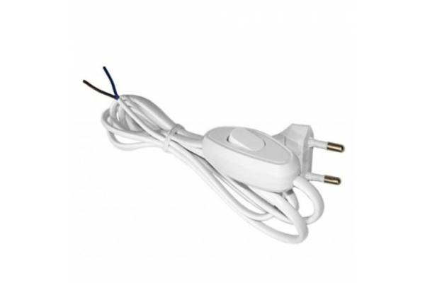 шнур д/бра без выкл. 2х0,5 2,2м/10/