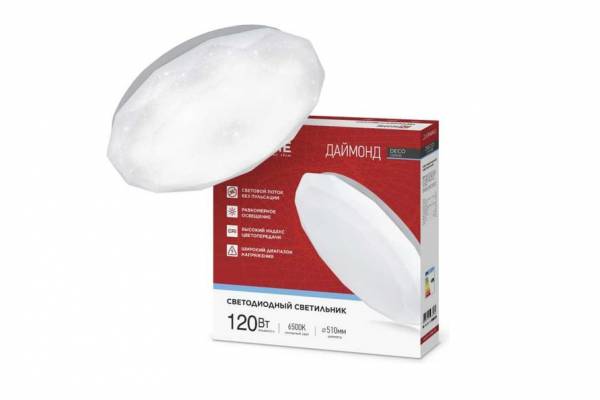 cветильник 120Вт 6500К DECO ДАЙМОНД 12600лм  IN HOME