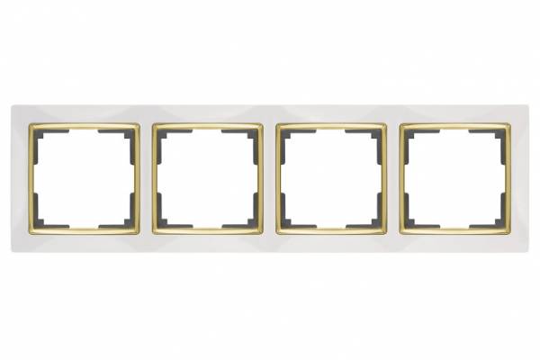 WERKEL Snabb бел/золото рамка 4