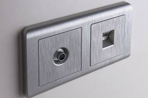 Werkel Stream рамка 4 серебряный