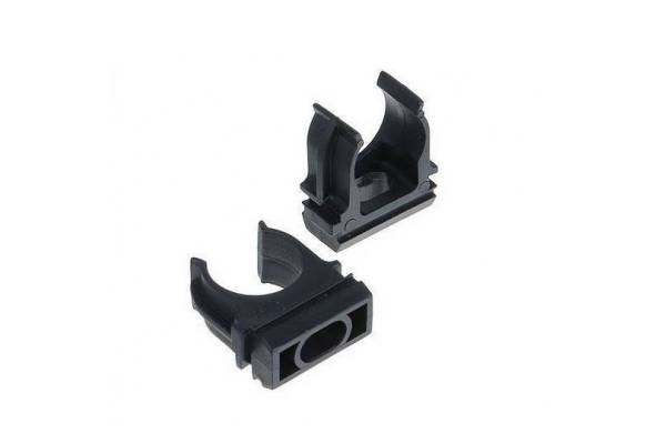 держатель-клипса d=25мм черная/100/