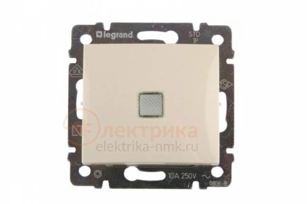 выкл. 1с/п проход. LEGRAND  крем 774326