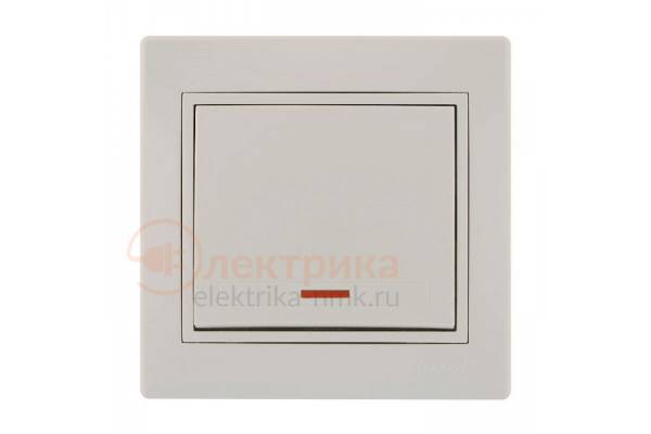 выключатель 1 c/п крем 01-0303-111 Lezard