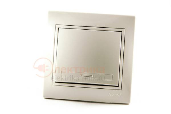 выключатель1 б/п крем 01-0303-100 Lezard