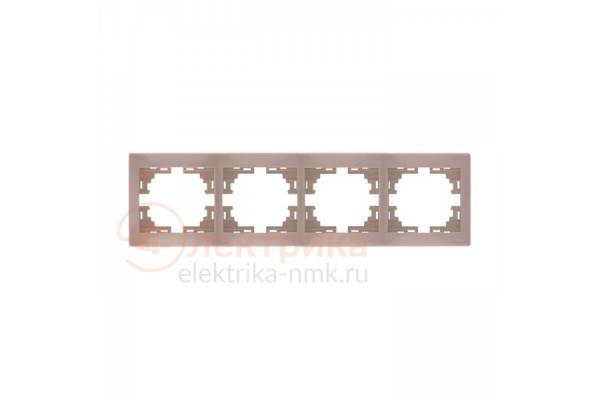 рамка 4-я гориз. крем 01-0303-149 Lezard