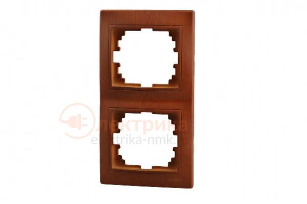 рамка 2 верт. 201-0801-152 сосна Lezard