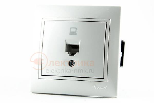 розетка 1 комп. бел. 01-0202-139 Lezard