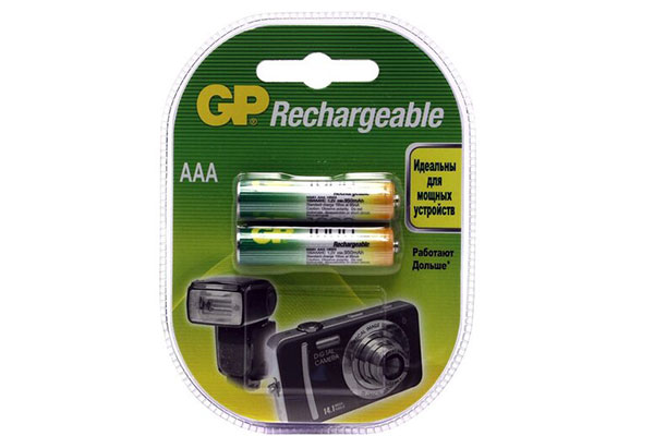 ААА(R03) 1,2V 1000mA аккумулятор GP ni Mh