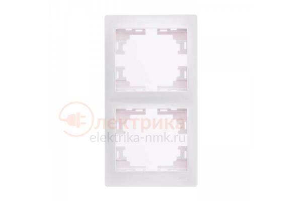 рамка 2-я верт. бел. 01-0202-152 Lezard