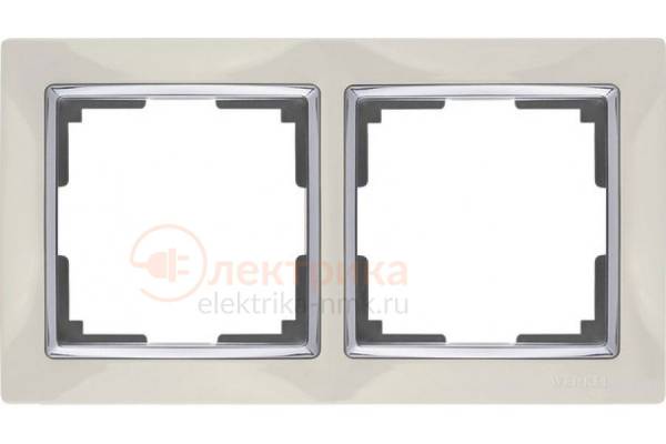 WERKEL Snabb крем/хром рамка 2