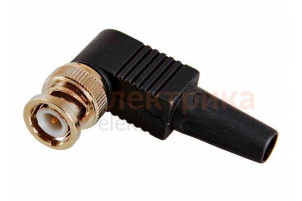BNC штекер угловой под винт