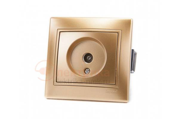 LEZARD розетка  TV золото 01-1313-129
