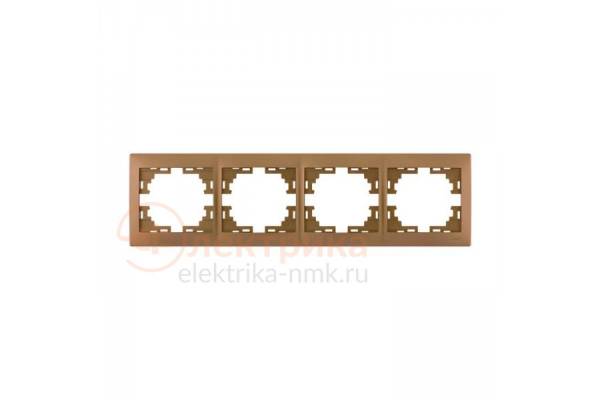 LEZARD рамка 4 гориз. золото 01-1300-149