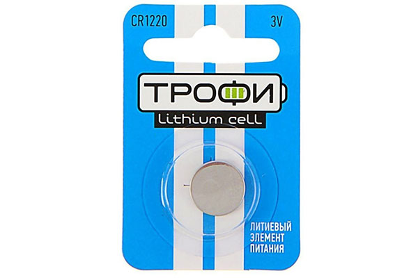 элемент питания CR1220 литиев. Космос