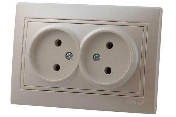 розетка 2 б/з 16А жемчуг 3030-128 Lezard