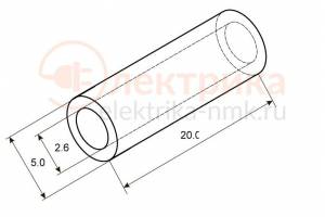гильза  МО  2,5 луженая