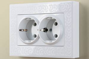 WERKEL FLOCK рамка  бел. 2-ой розетки