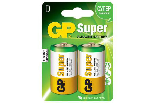 элемент питания LR20 алкалиновый GP /20/