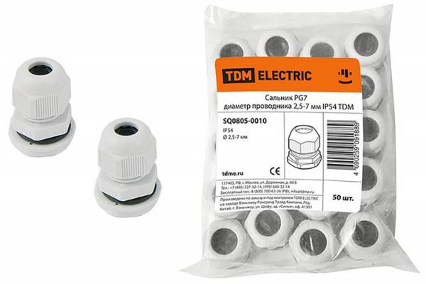 сальник PG-7 диаметр кабеля 5-6 IP54