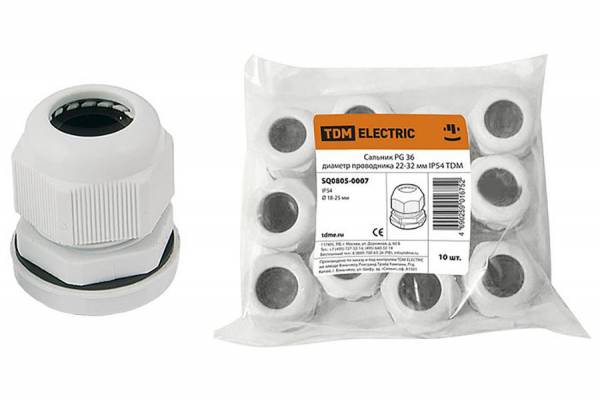 сальник PG-36 диаметр кабеля 22-32 мм IP54