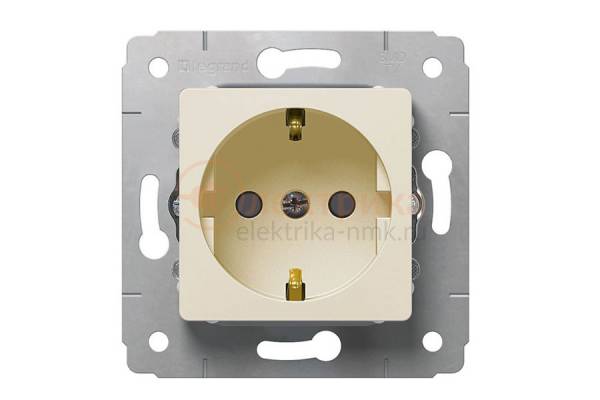 роз. 1 с/з LEGRAND штор.16А  773721 крем