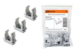 держатель- клипса d=16мм (100шт)серая/2000/