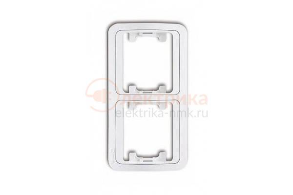 рамка 2 вертикальная бел Mimoza МАКЕL