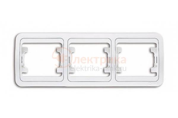 рамка 3 горизонтальная бел Mimoza МАКЕL