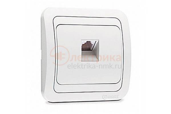 розетка телефонная 1 бел Mimoza МАКЕL