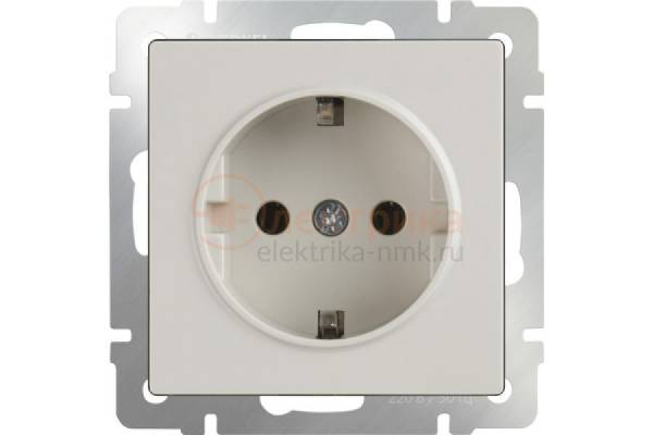 Werkel крем розетка с/з 16А