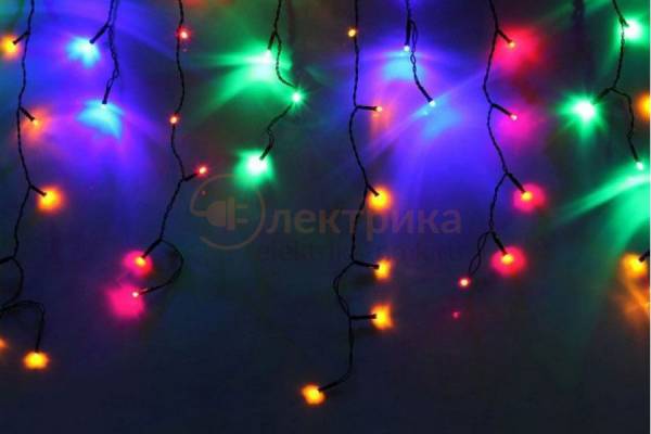 255-019 гирлянда АЙСИКЛ бахрома диод. 1,8х0,5 мульти.
