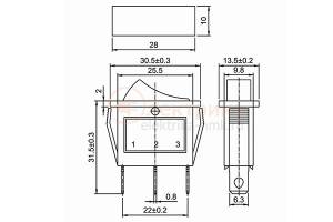 выключатель 1-ый 3 конт.желтый