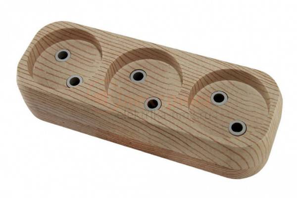 колодка 3гн. б/з сосна 10А TDM