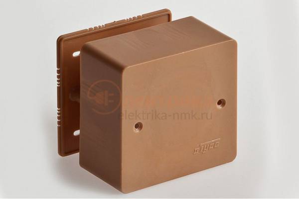 коробка расп. 85х85х45 корич. IP40
