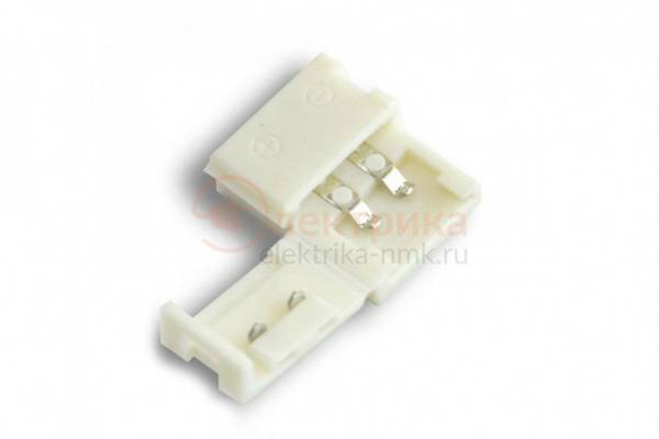 соединитель д/ленты б/провода 8мм 2конт