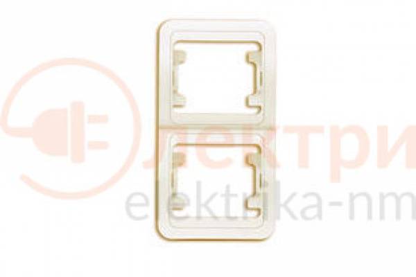 рамка 2 вертикальная крем Mimoza МАКЕL