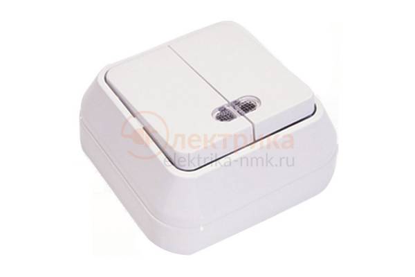 45123 выкл.2 с/п нар.бел. МАКЕL