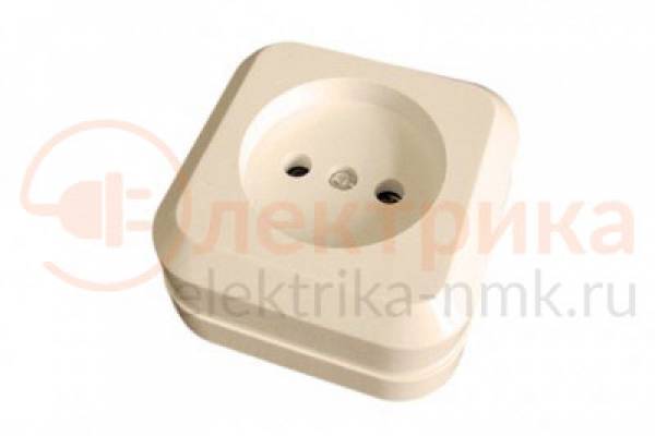 45202 роз. 1 б/з 16А нар. крем МАКЕL