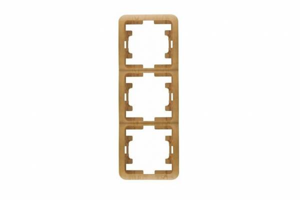 рамка 3 верт. св.дер. МАКЕL